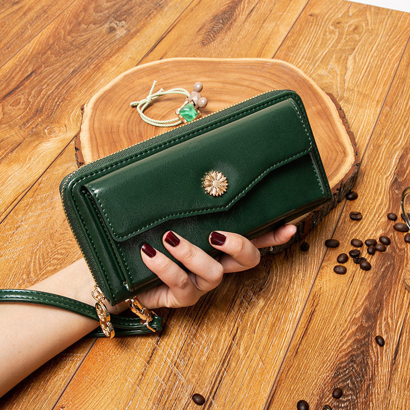 Women's Lucky For Long Clutch Portable Horizontal Men's Wallet