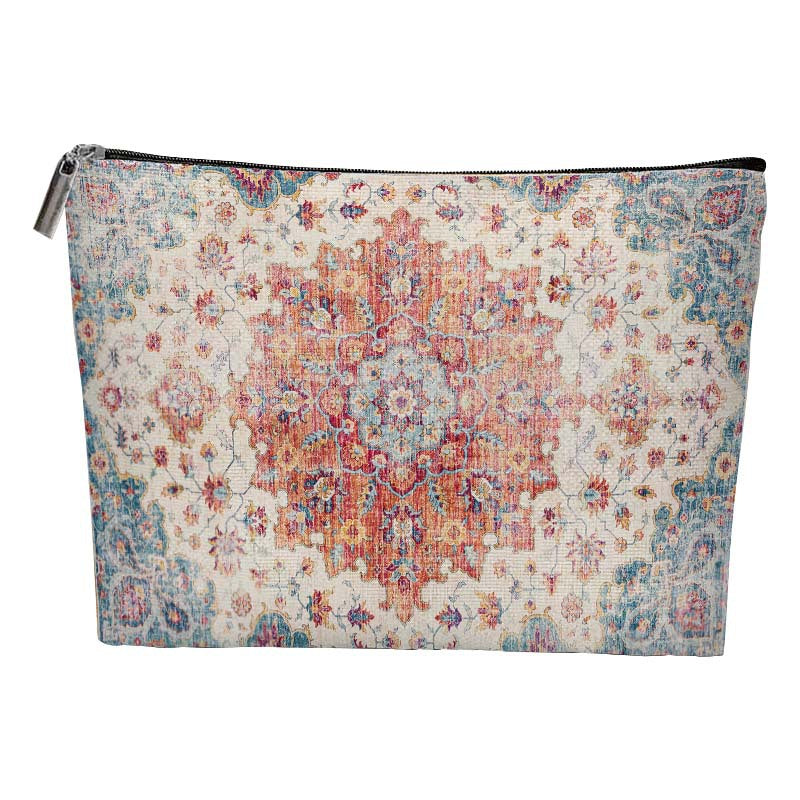 Women's Bohemian Duplex Printing Portable Fashion Personal Hygiene Makeup Bag