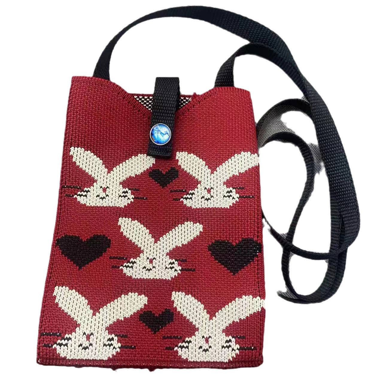 Style Woolen Yarn Fashion Simple Knitted Shoulder Bags