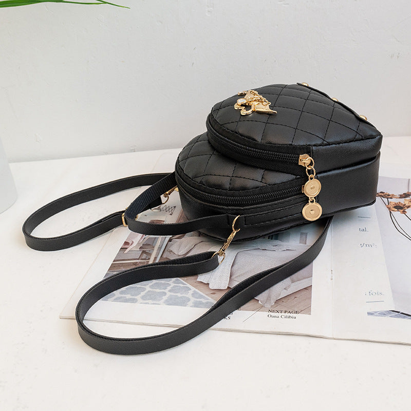 Charming Women's Pretty Rhombus Double Swan Backpacks