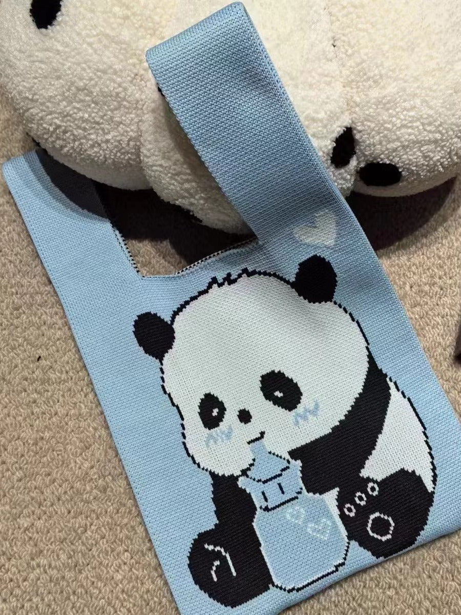 Large Capacity Hand With Gift Panda Handbags