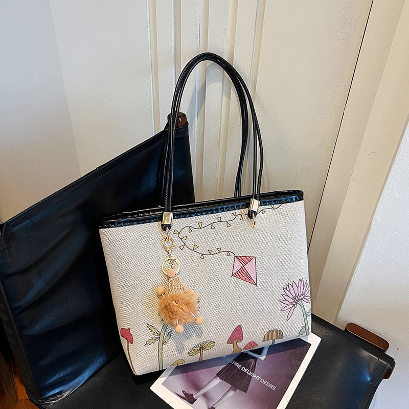 Women's Printed Fashionable Stylish Big Pocket Trendy Shoulder Bags