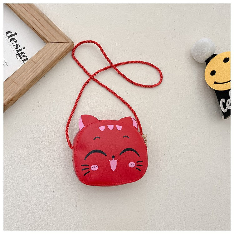 Children's Cute Winter Trendy Fashion Kitten Western Crossbody Bags