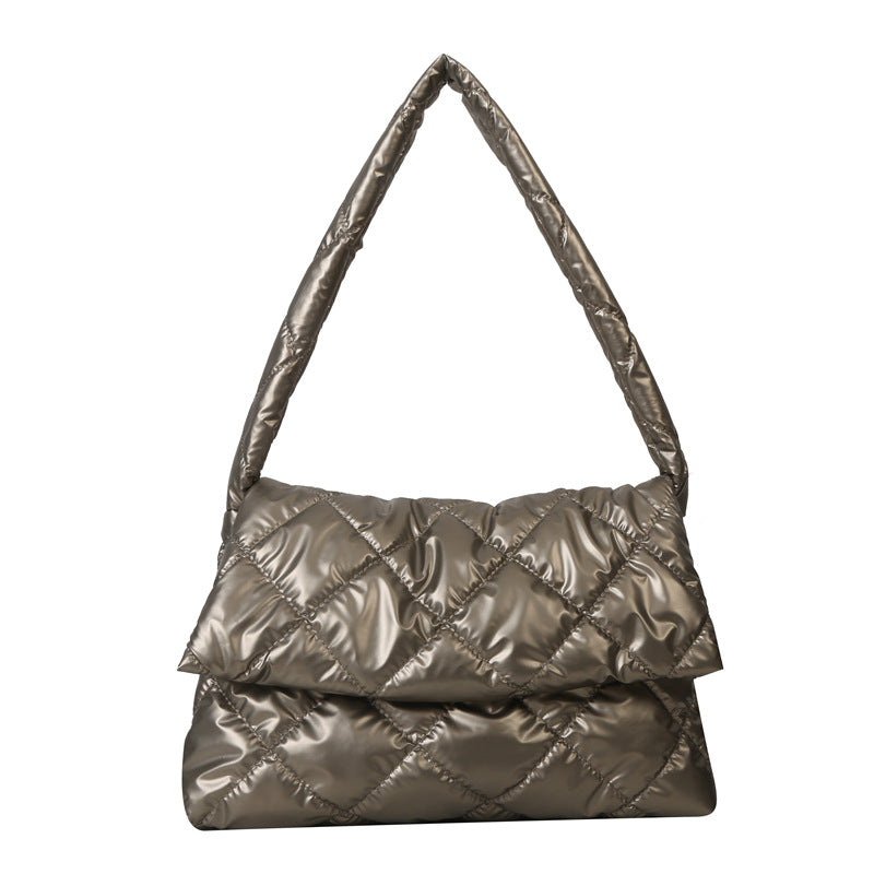 Women's Cloud Pleated Cool Large Capacity Cotton Shoulder Bags