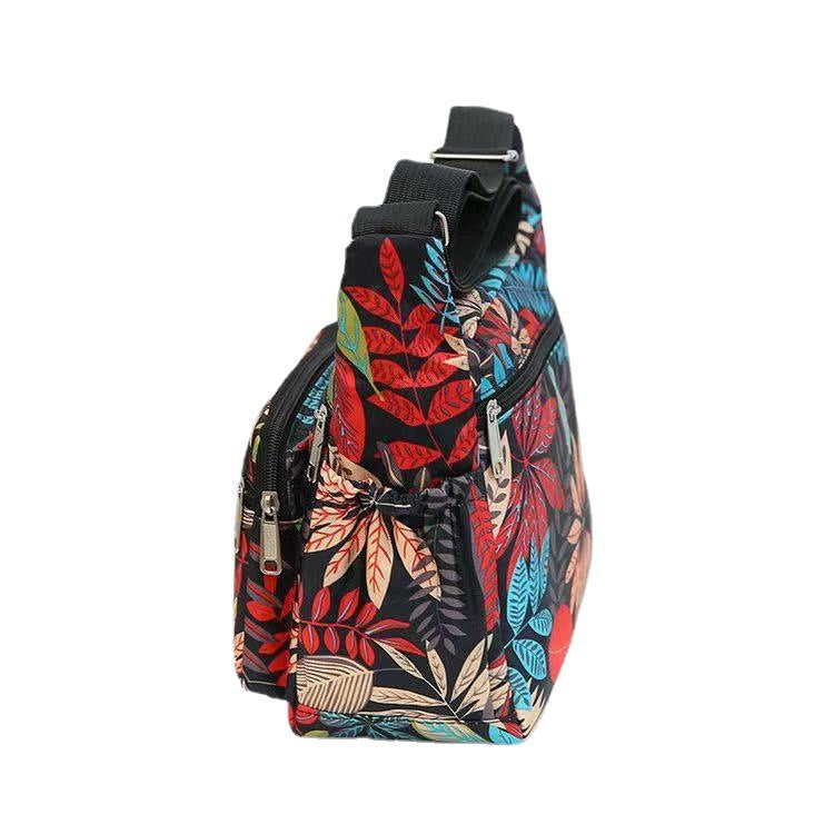 Women's Oxford Stall Large Capacity Leisure Flower Crossbody Bags