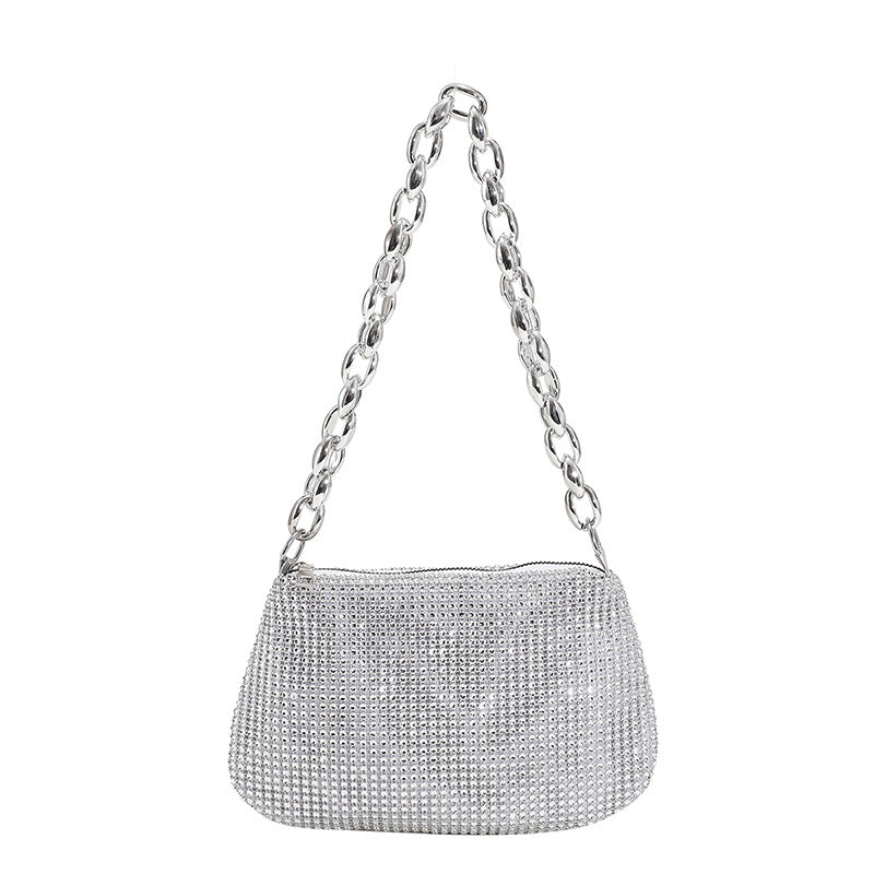 Women's Graceful Popular Rhinestone Trendy Underarm Shoulder Bags