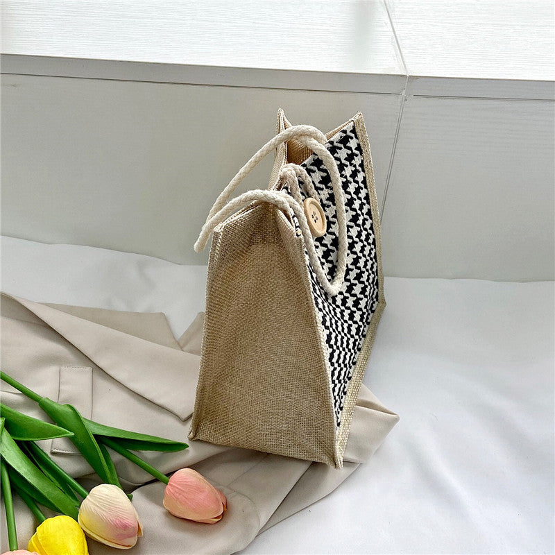 Women's Portable Cloth Lunch Box With Rice Bags