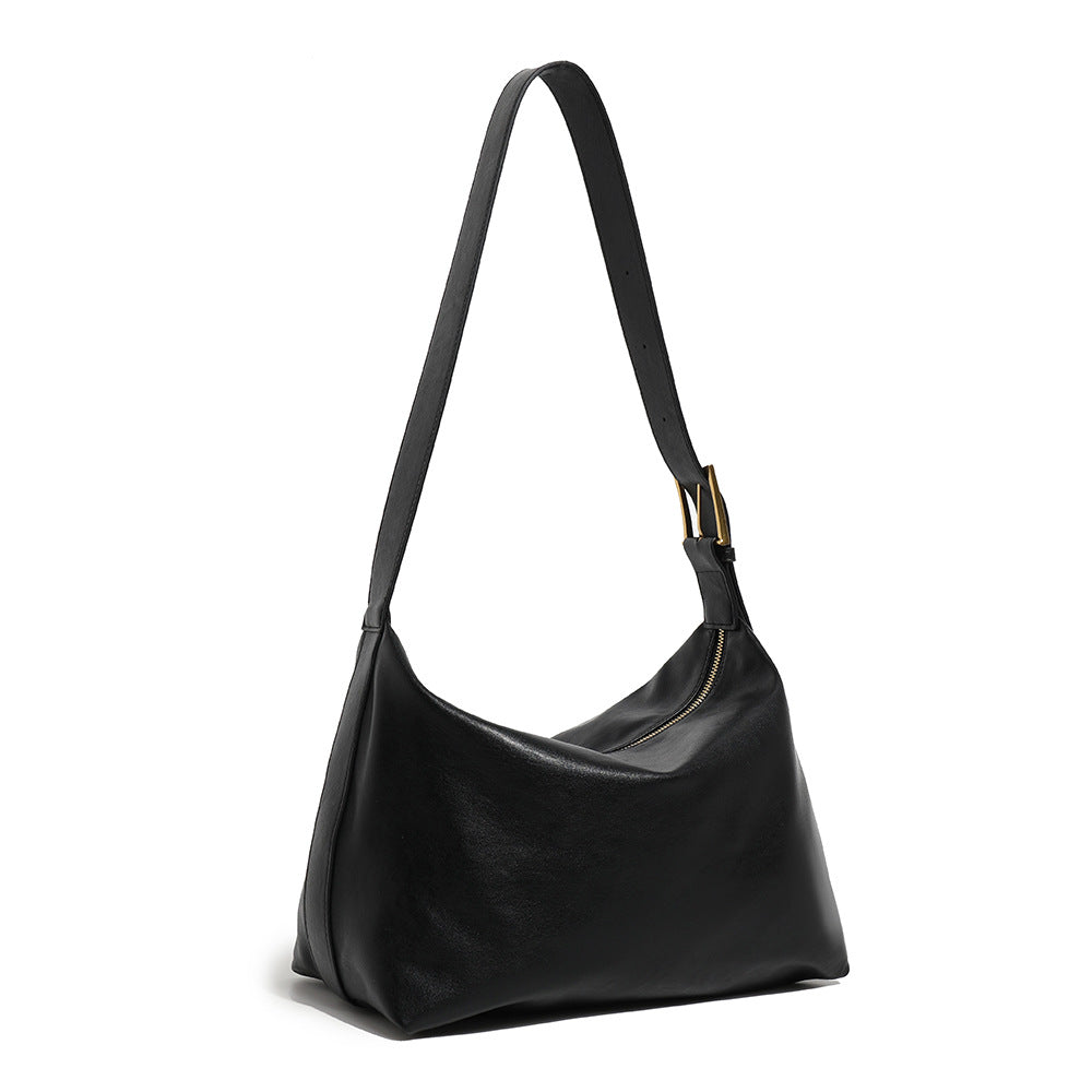 Women's Versatile Retro Fashion Soft Leather Commuter Shoulder Bags