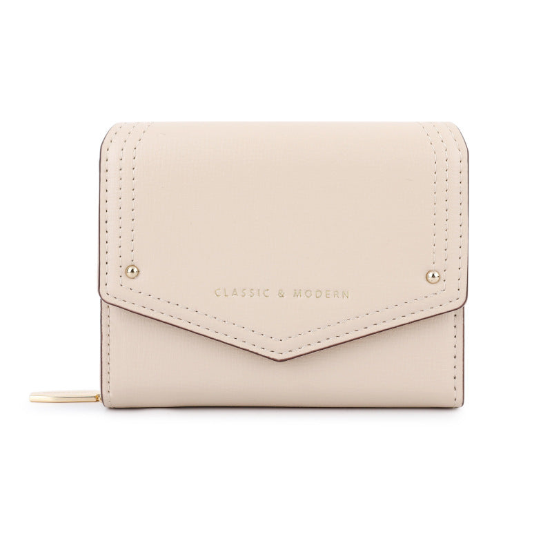 Women's Slots Korean Style Solid Color Short Ladies Wallet
