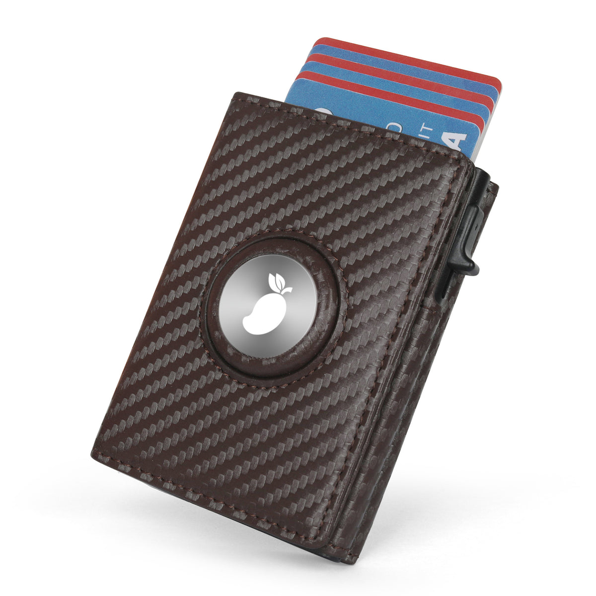 Men's Tracking Swiping Carbon Fiber Cassette Multifunctional Men's Wallet