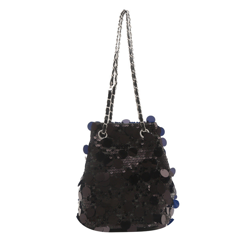 Women's Popular Sequined Design Versatile Chain Shoulder Bags