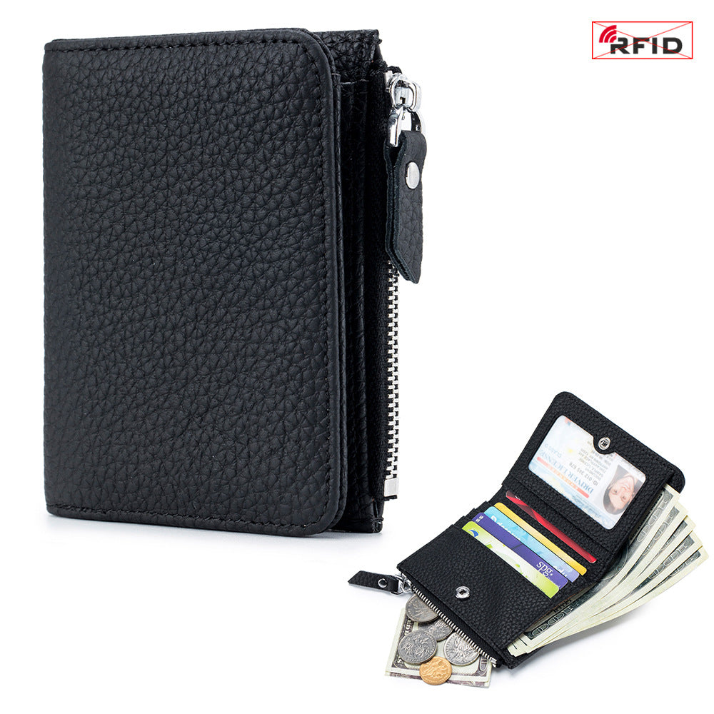 Women's Fashionable Short Large Capacity Zipper Pocket Ladies Wallets