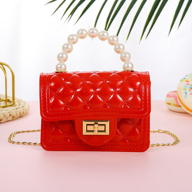 Candy Color Mini Chain Change Pearl Crossbody Bags
