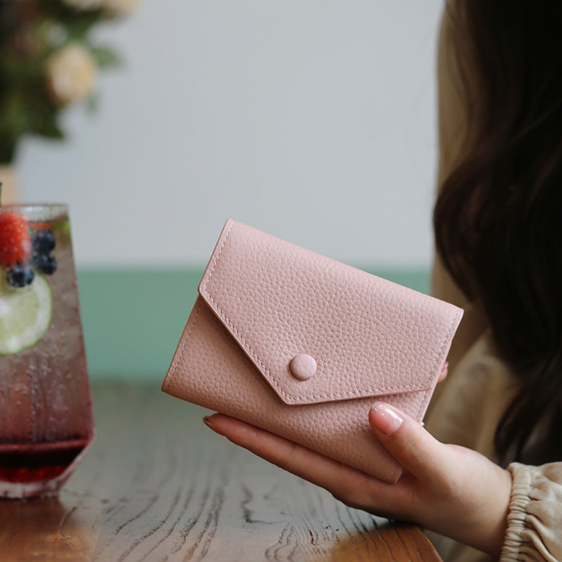 Women's Genuine Leather One-piece Advanced Sense Ladies Wallets