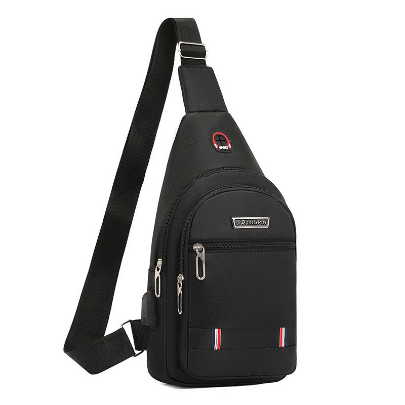 Men's Trendy Oxford Cloth Fashion Simple Portable Men's Chest Bags