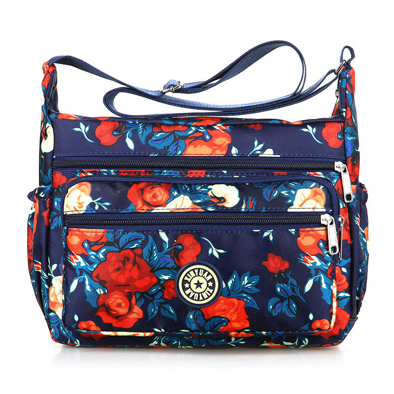 Women's Large Capacity Flower Cloth Oxford Canvas Shoulder Bags