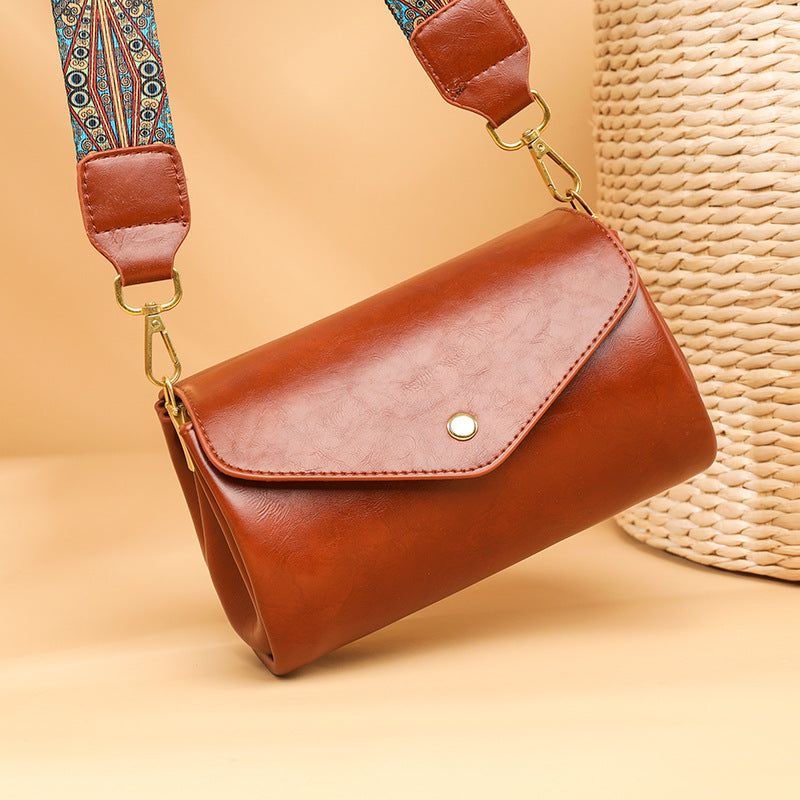 Women's Fashion Round Soft Leather Textured Large Shoulder Bags