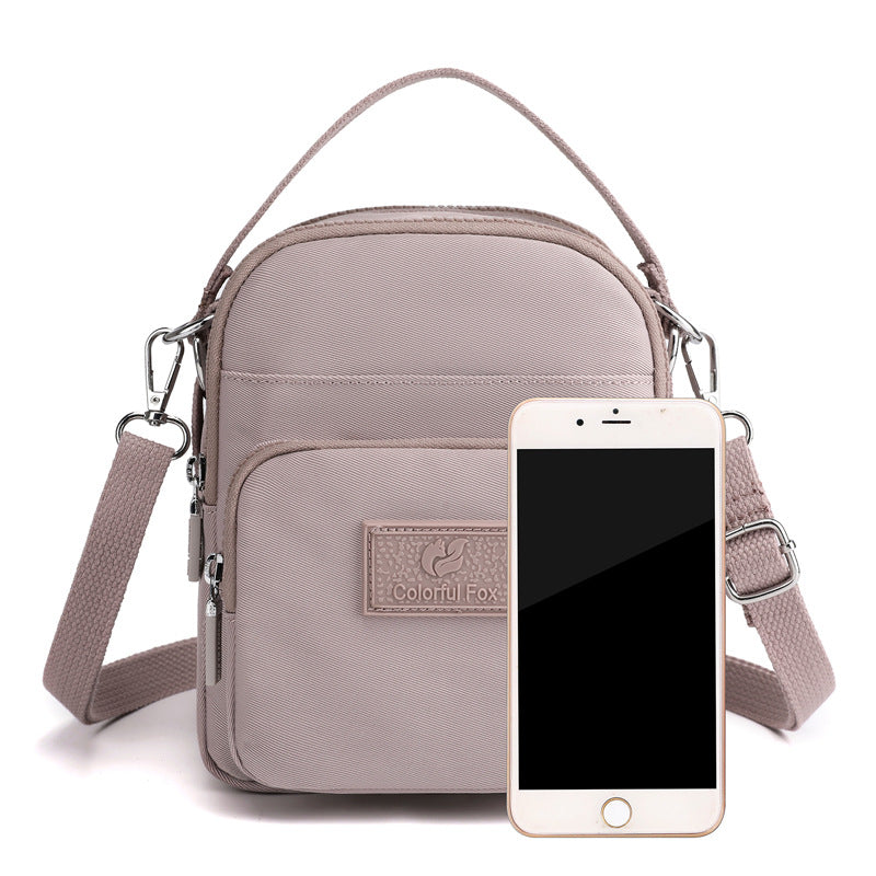 Women's Fashion Trendy Leisure Mobile Waterproof Nylon Crossbody Bags
