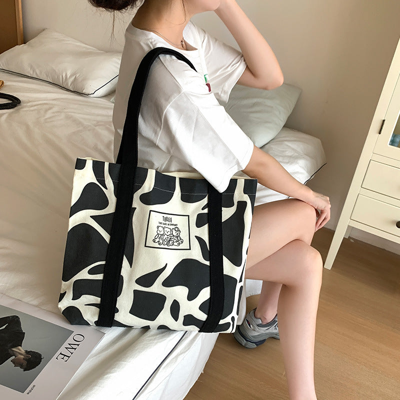 Fashion Canvas Simple Large Capacity Commuter Shoulder Bags