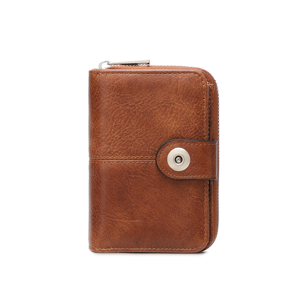 Women's Multiple Slots Zipper Hasp Retro Fashion Ladies Wallet