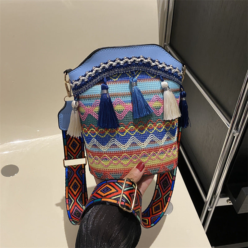 Women's Fashion Korean Ethnic Style Embroidered Shoulder Bags