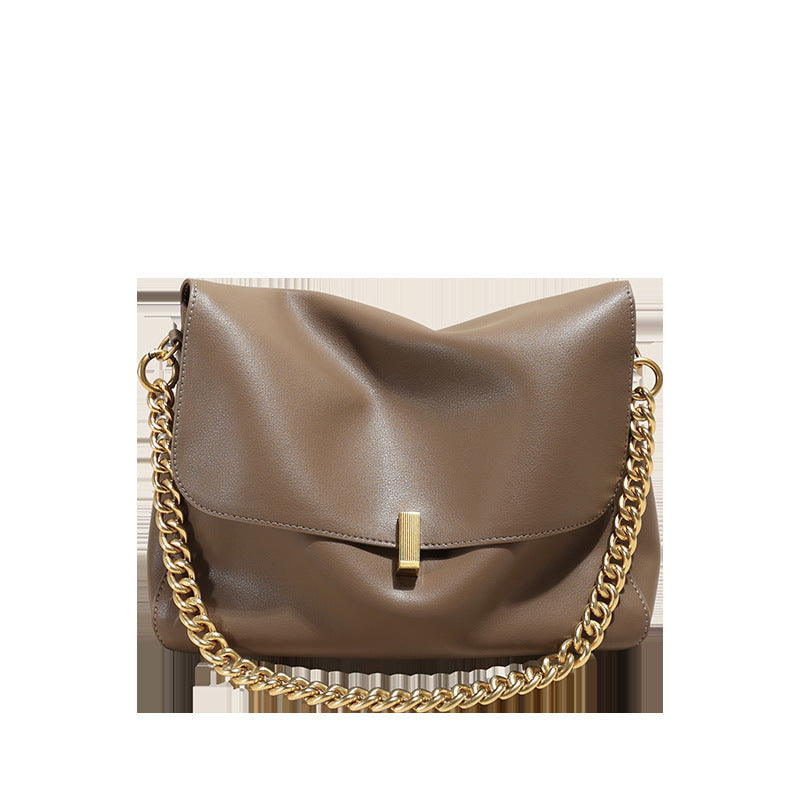 Women's Genuine Leather Fashion Simple Design Shoulder Bags