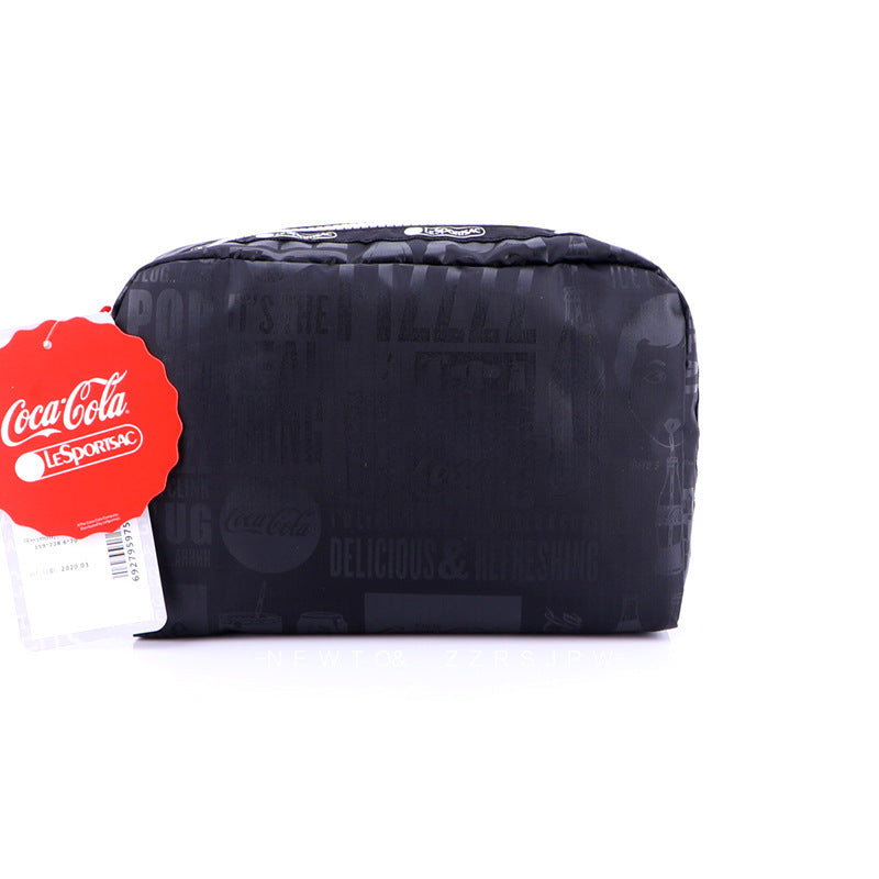 Name Cartoon Horizontal Printing Female Makeup Crossbody Bags