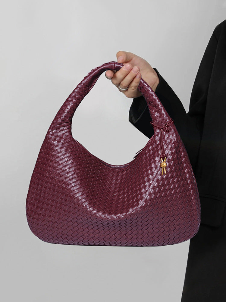 Women's Woven Trendy Large Capacity Korean Style Handbags