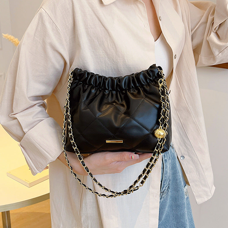 Women's Spring Fashion Rhombus Commuter Chain Shoulder Bags