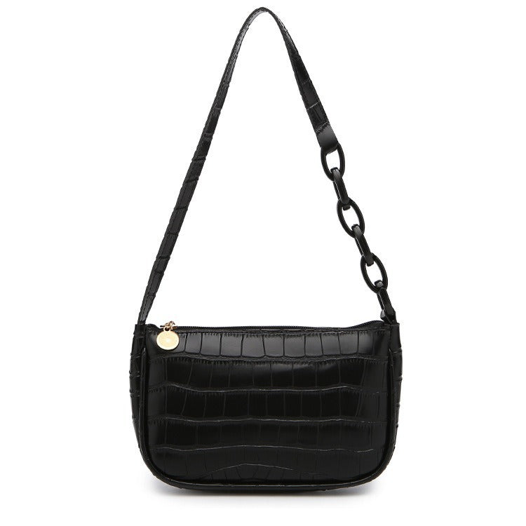 Women's Versatile Underarm Crocodile Pattern Fashion Shoulder Bags