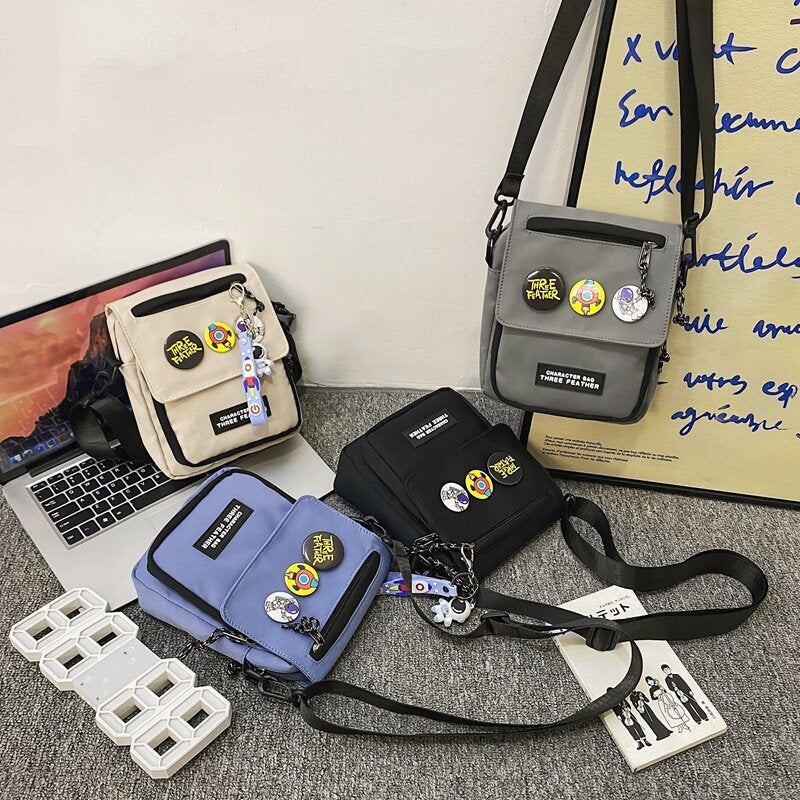 Women's & Men's & Fashion Hip Hop Vertical Mobile Crossbody Bags