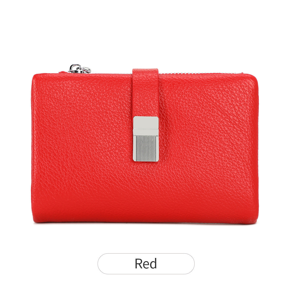 Women's Short Soft Leather Fashion Simple Large Purses