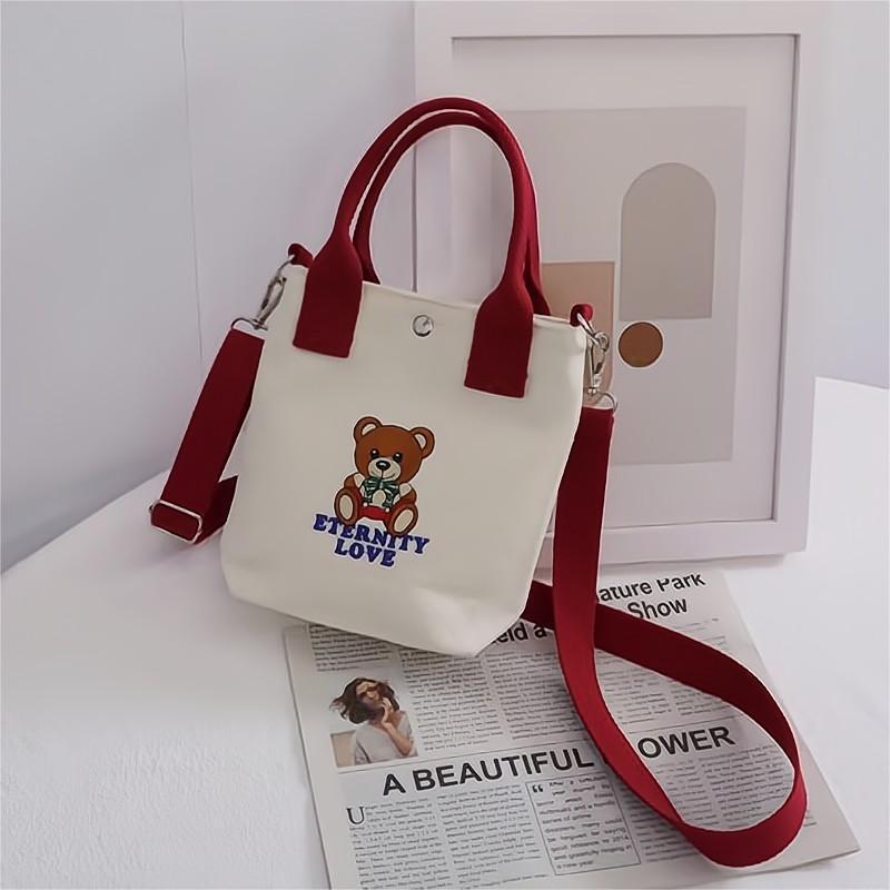 Canvas Female Minnie Mobile Hand Carrying Crossbody Bags