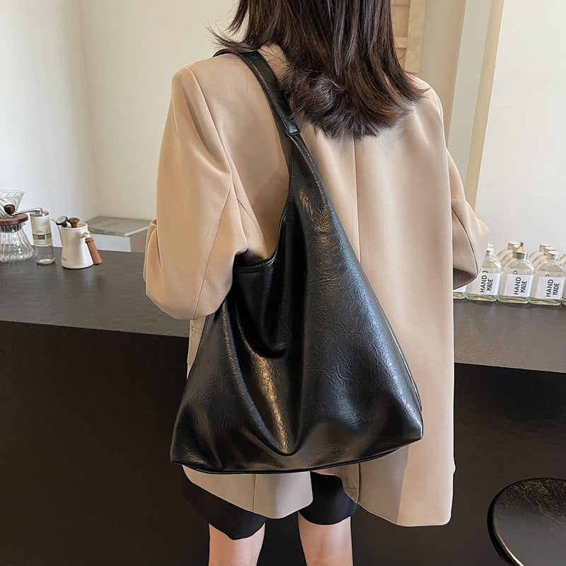 Women's Korean Style Underarm Large Capacity Commuter Shoulder Bags