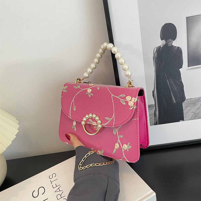 Simple Fashion Pearl Hand Female Summer Trendy Shoulder Bags