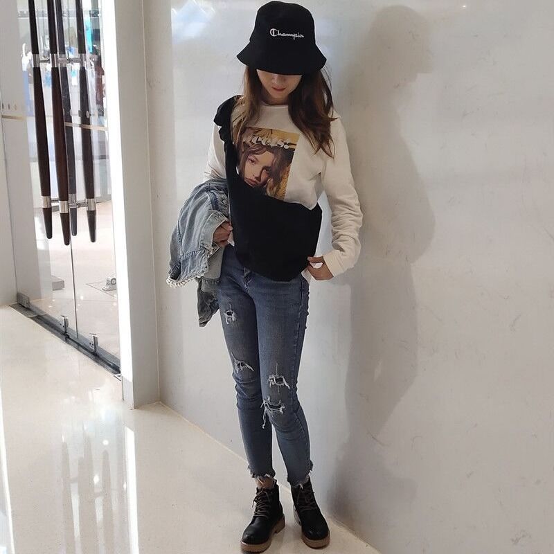 Women's Strap Knotted Korean Style Versatile Canvas Shoulder Bags