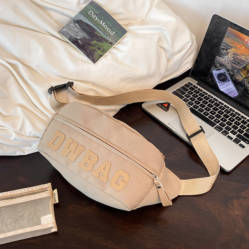 Women's & Men's & American Retro Fashion Versatile Large Men's Chest Bags