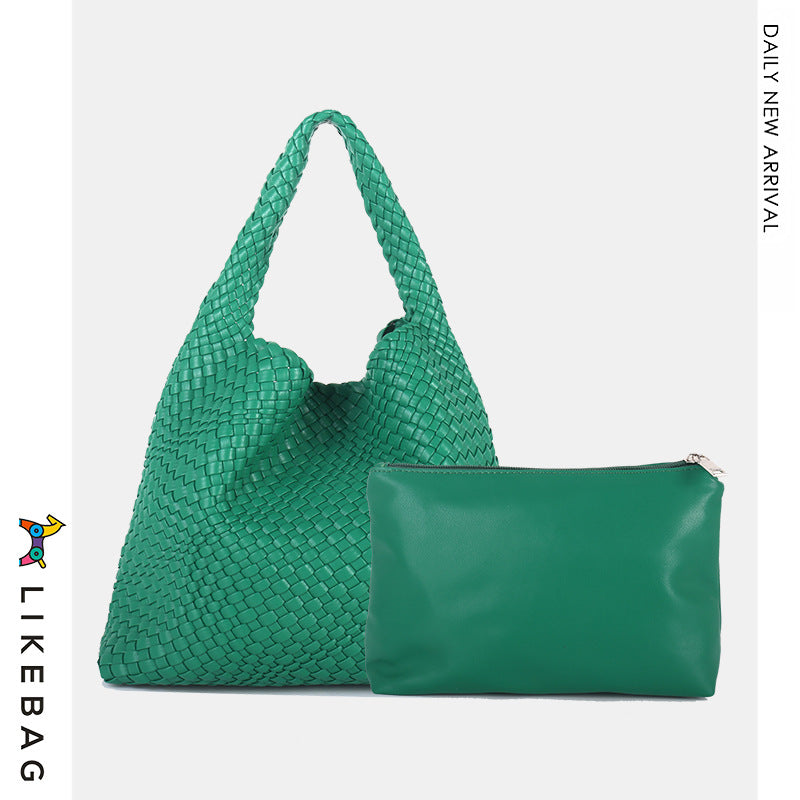Women's Handmade Woven Fashion Trend Large Capacity Shoulder Bags