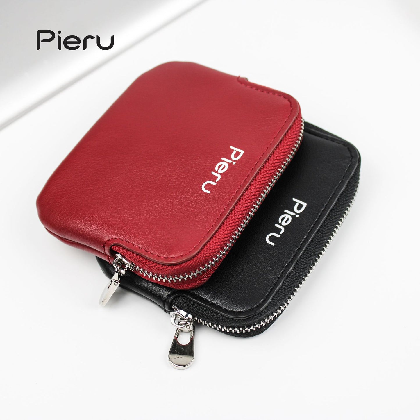 Attractive Mini Simple Solid Color Zipper Coin Purses