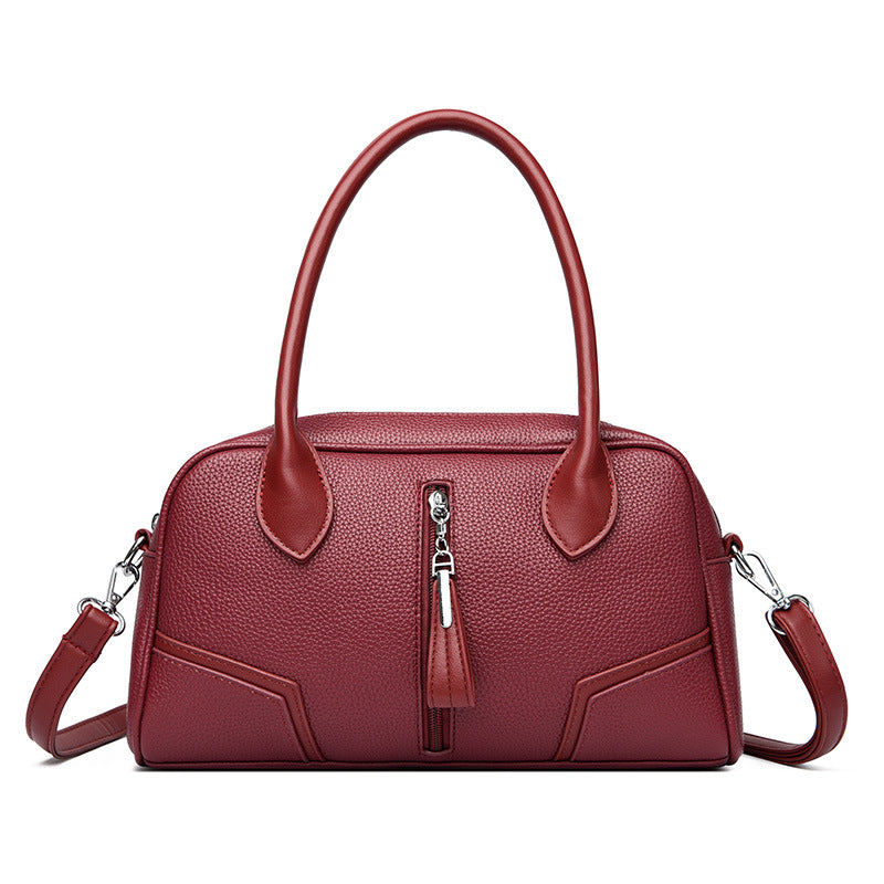 Women's Feel Soft Leather Bowling Elegant Fashion Bags