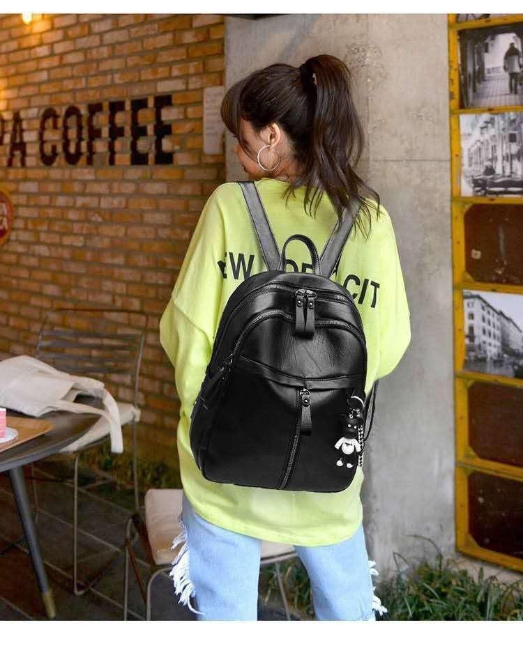 Classic Leather Large Capacity High Leisure Backpacks