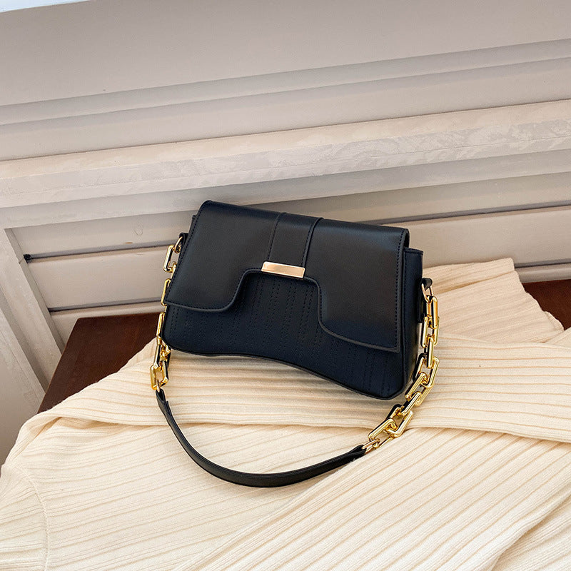Women's Temperament Commute Chain Underarm Western Shoulder Bags