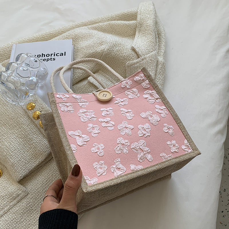 Women's Portable Lunch Box Outing Mummy Hand Handbags