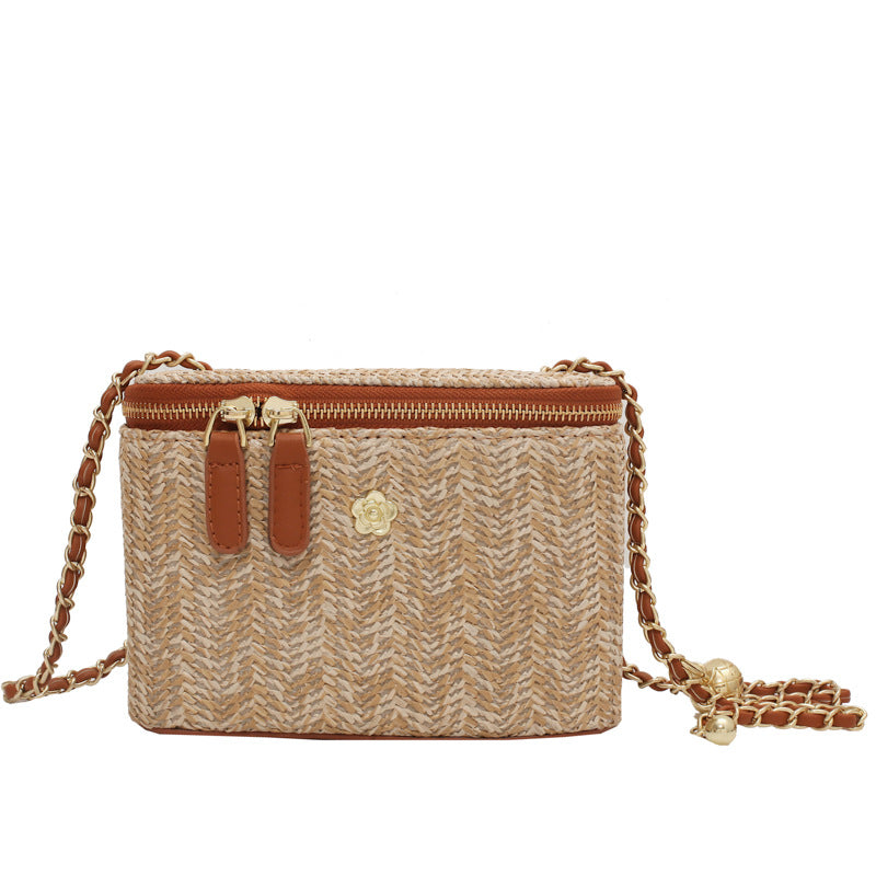 Graceful Elegant Box Chain Bohemian Style Crossbody Bags