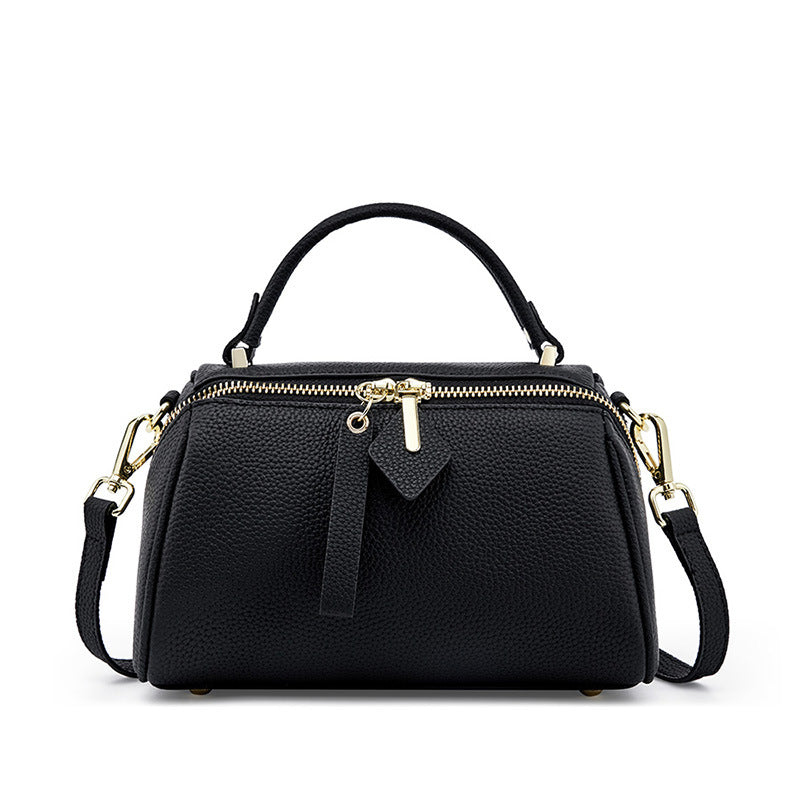 Women's Leather Elegant Retro Simple Classic Boston Crossbody Bags