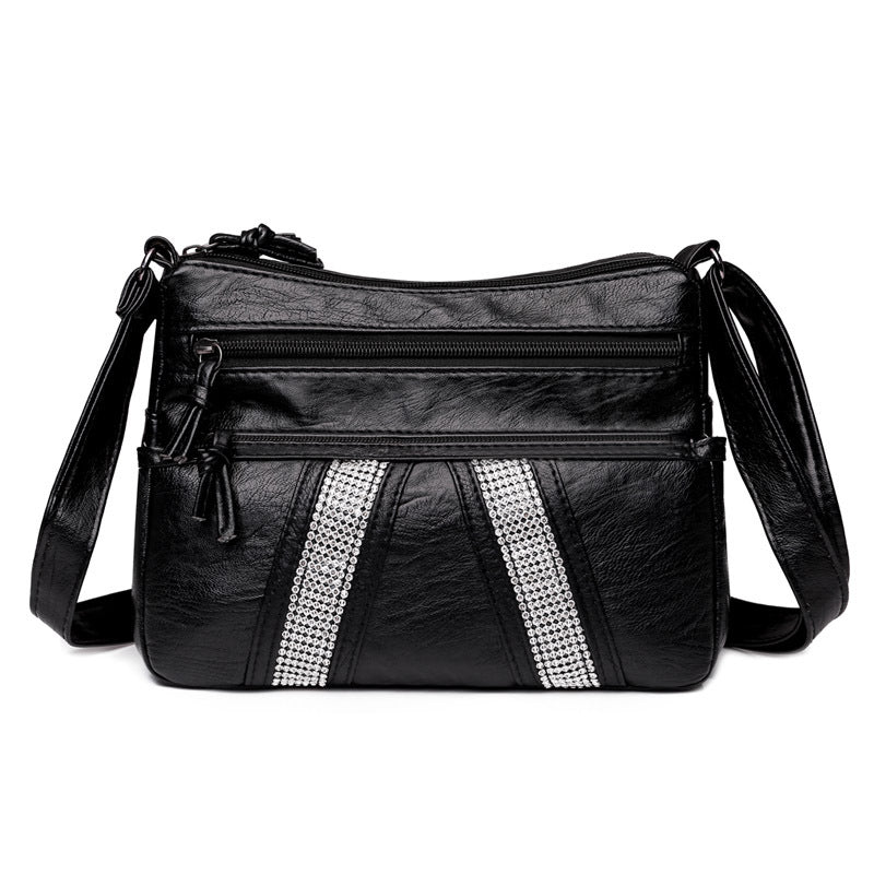 Women's Soft Leather Retro Simple Fashion Large Shoulder Bags