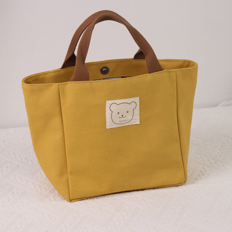 Heat Preservation Lunch Box Canvas Thickened Handbags