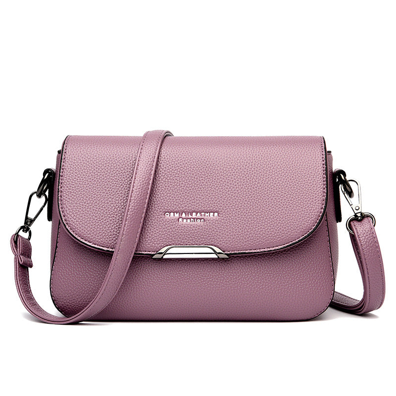 Women's Mom Style Leather Large Capacity Shoulder Bags