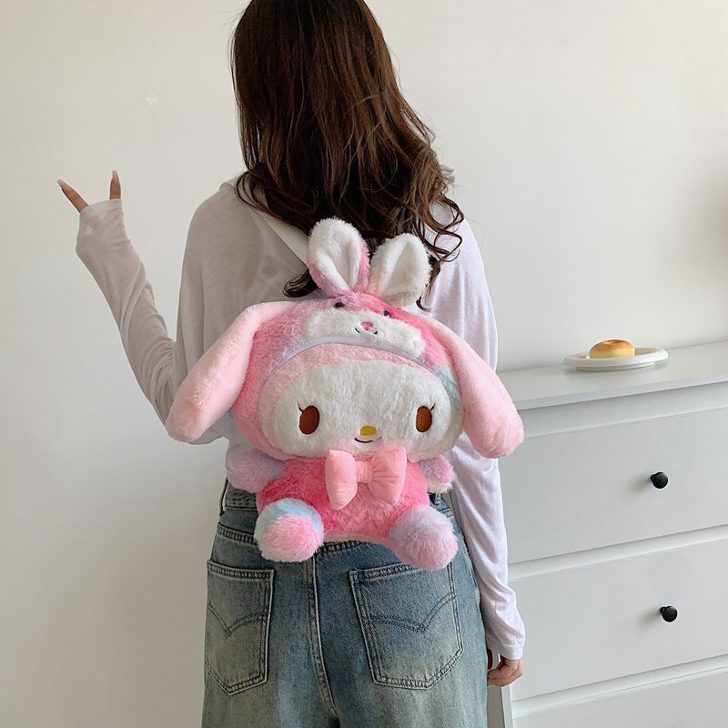Casual Plush Cartoon Cute Clow Gift Backpacks