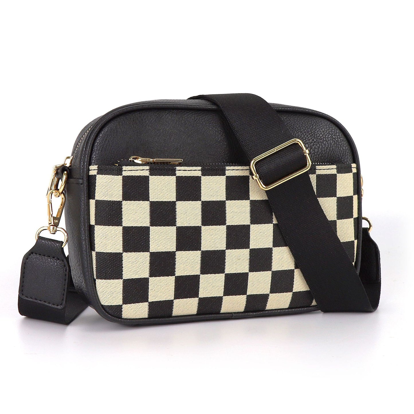 Quilted Embroidered Plaid Assorted Colors Retro Bags